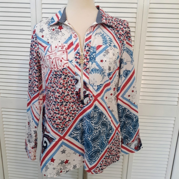 Tommy Hilfiger Tops - Tommy Hilfiger tunic top shirt medium NWOT *A1